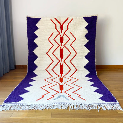 Tapis Amazigh Laine - Le №0003 - 146x230 cm