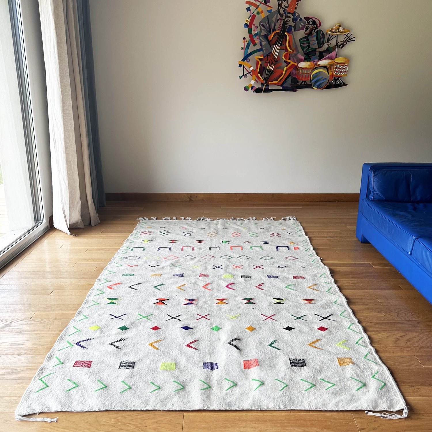 Tapis Kilim Laine - Le №0005 - 155x252 cm