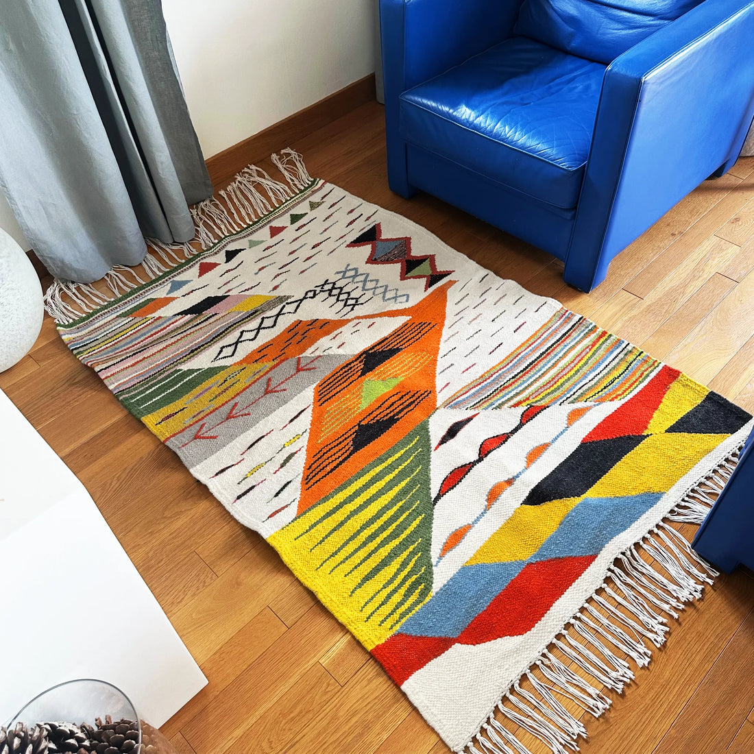 Kilim Wool Rug - Le №0009 - 108x160 cm