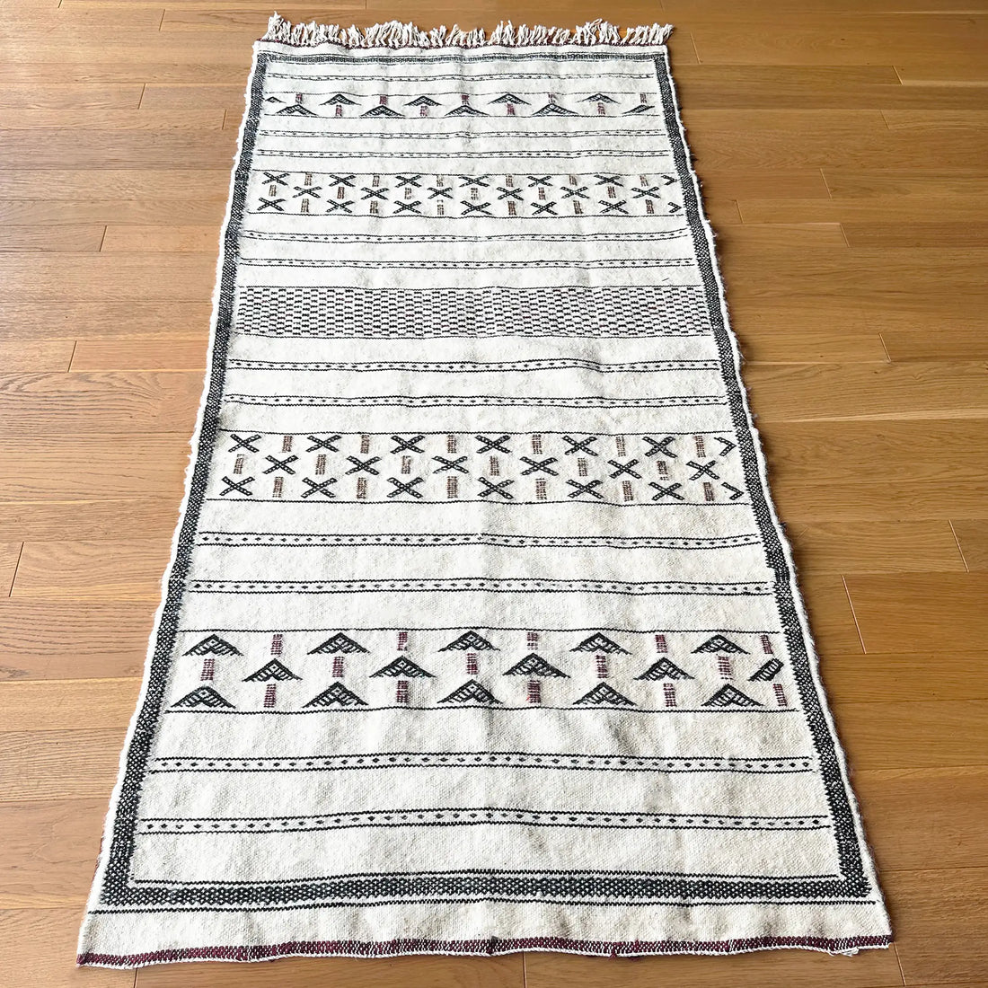 Kilim Wool Rug - Le №0011 - 87x183 cm