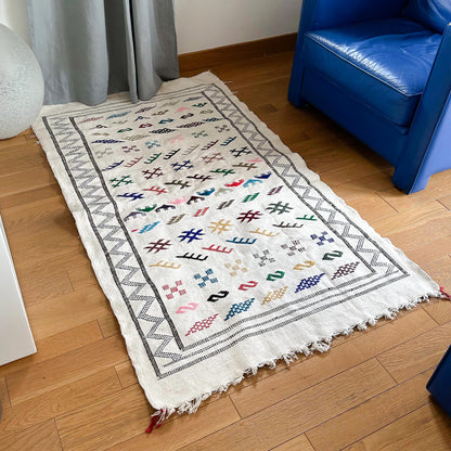 Tapis Kilim Laine - Le №0013 - 98x160 cm