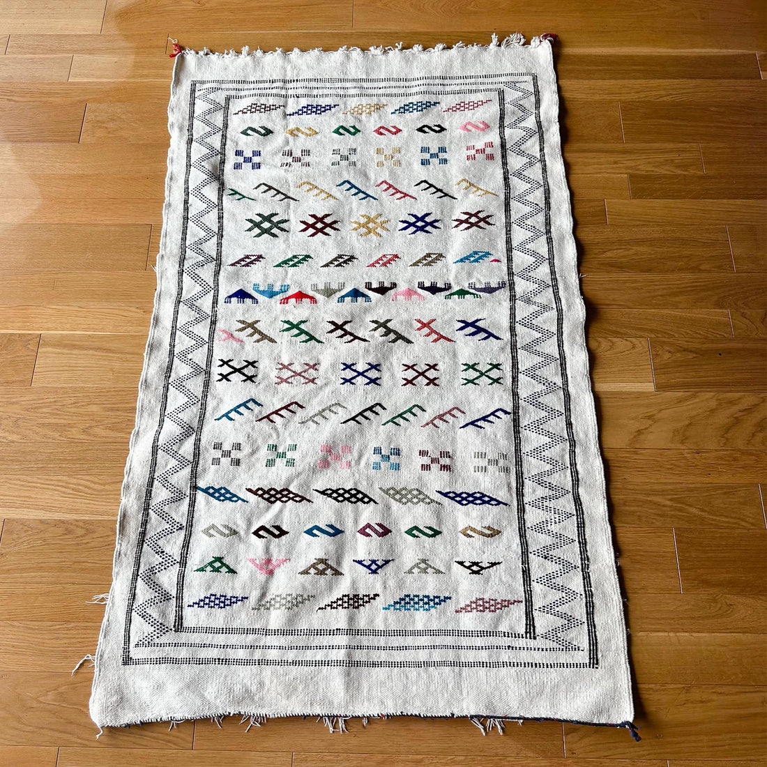 Kilim Wool Rug - Le №0013 - 98x160 cm