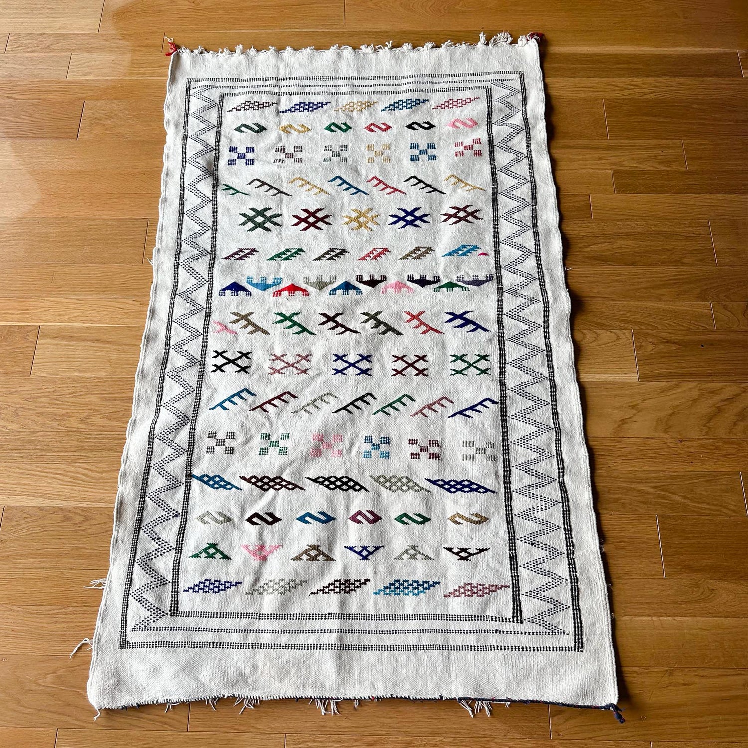 Tapis Kilim Laine - Le №0013 - 98x160 cm