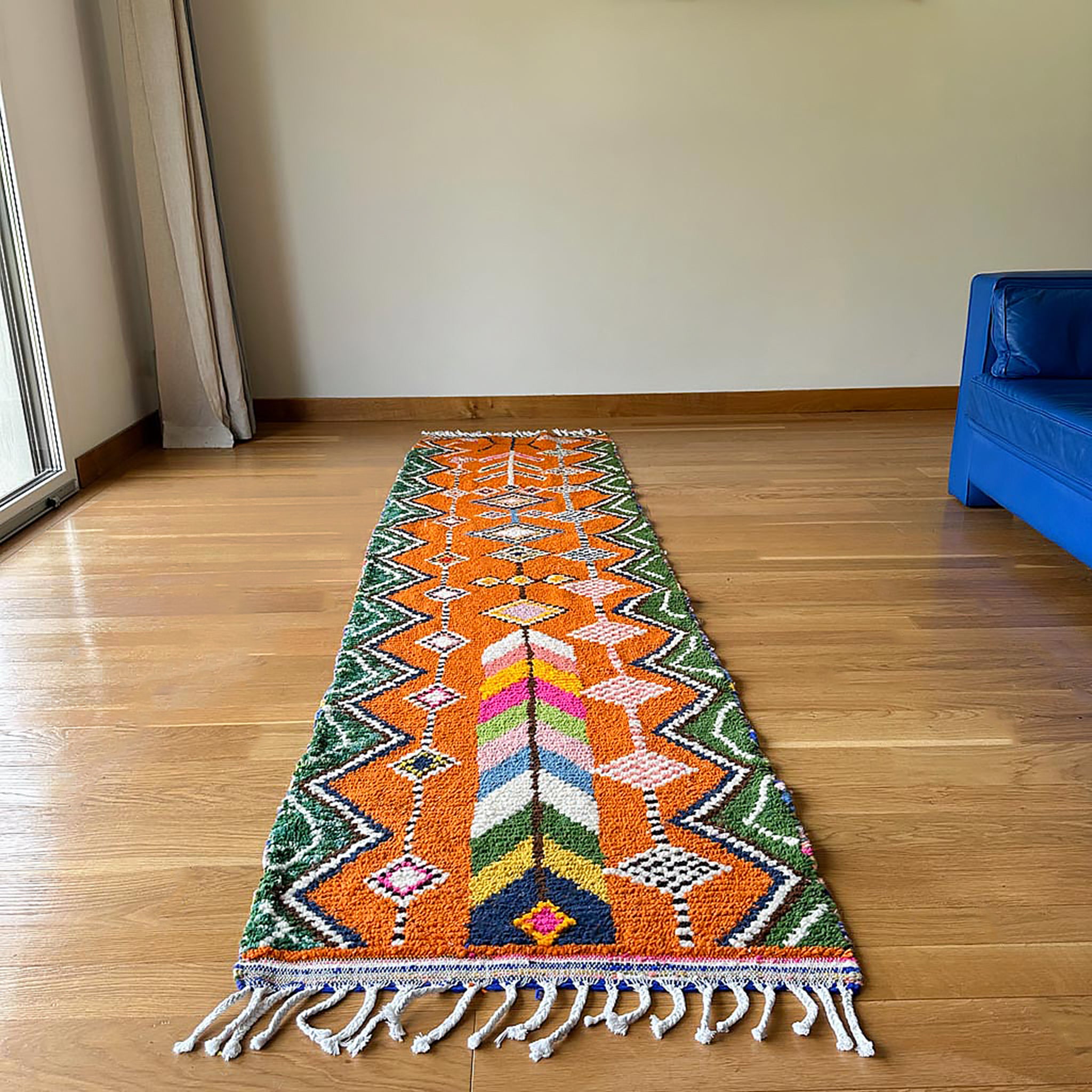 Amazigh Wool Rug - Le №0015 - 74x295 cm