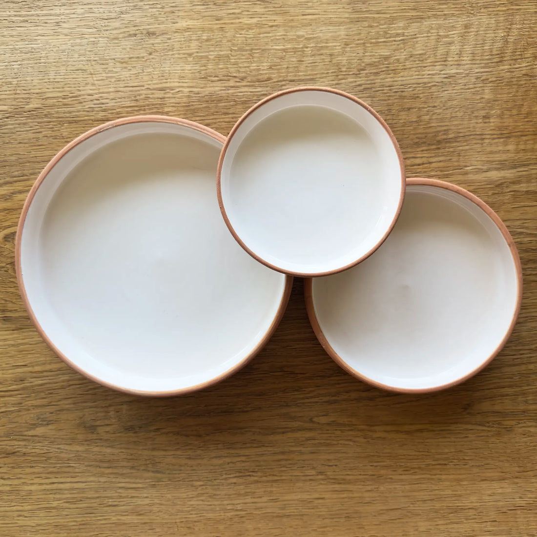 3 Pieces Ceramic Dinnerware - Oceane