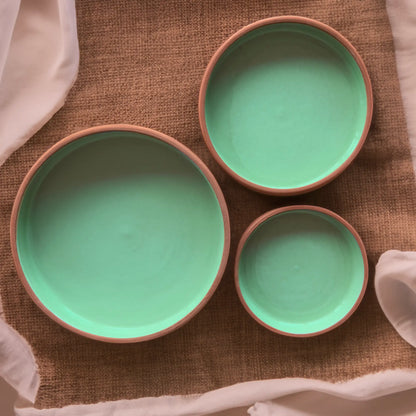 3 Pieces Ceramic Dinnerware - Oceane