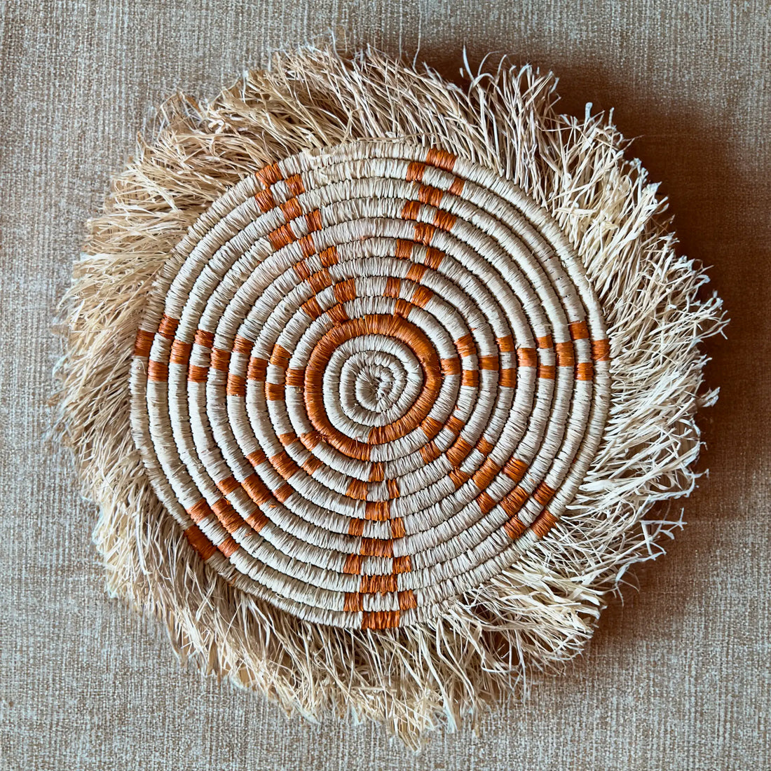 Set Of 2 Raffia Placemats